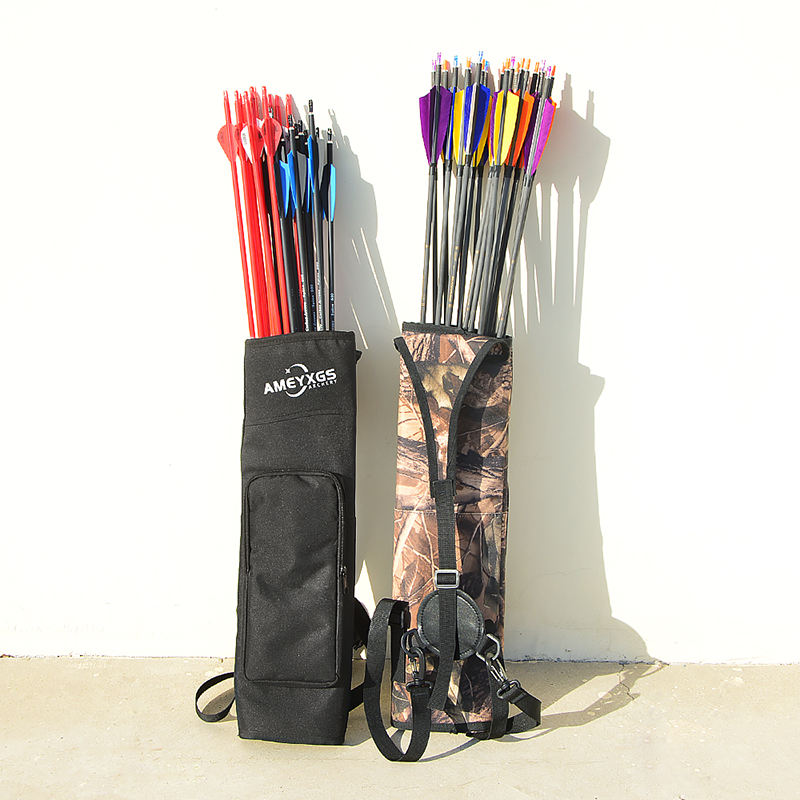 Quiver Arrow Back - Camo Kanvas Arka Sadak Taşınabilir Ok