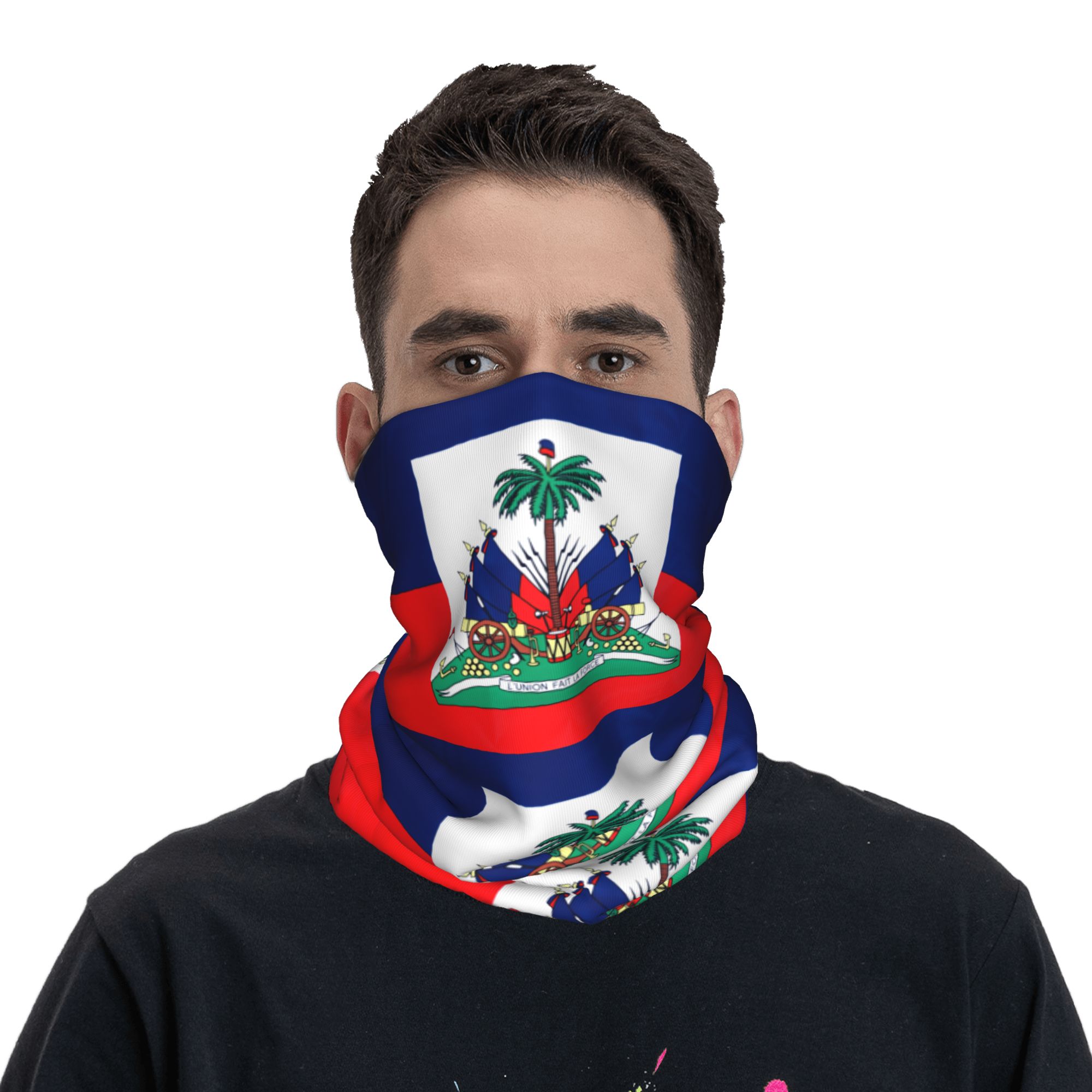 Outdoor Hunting Prints - Açık Hava Sporları Balaklava Haiti Bayrağı