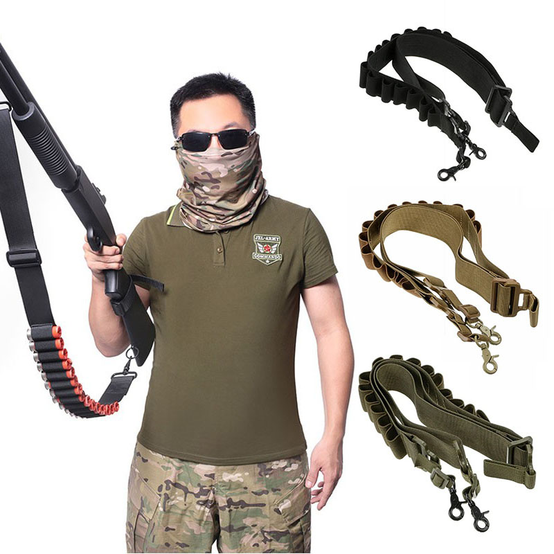 Outdoor Hunting Rifle - 15 mermi mermi kovanı kemer tüfeği