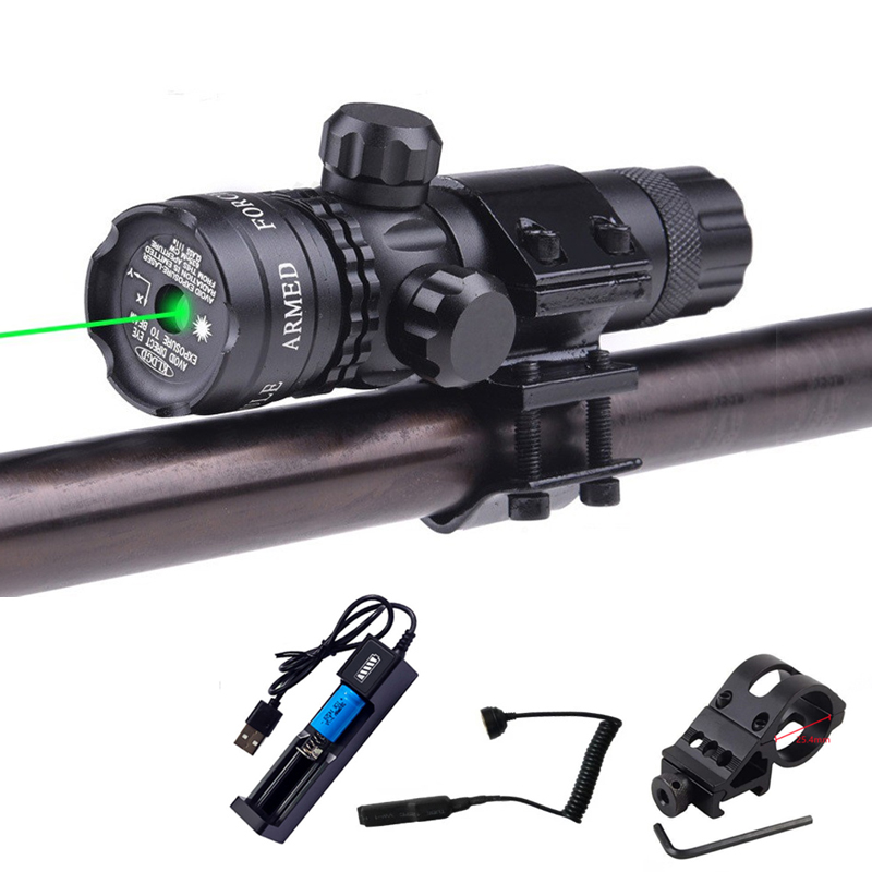 Outdoor Hunting Rifle - Yeşil lazer işaretçi yüksek güç Sight
