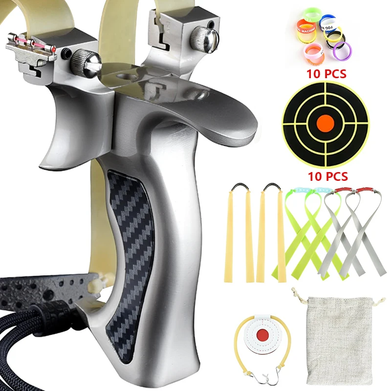 Outdoor Hunting Launcher - 8020/9025 Güçlü Metal Sapan Anti Sarsıntı