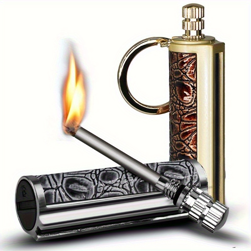 Fire Starter Waterproof - Vintage Kalıcı Çakmak 10000 Ateşleme Süresi