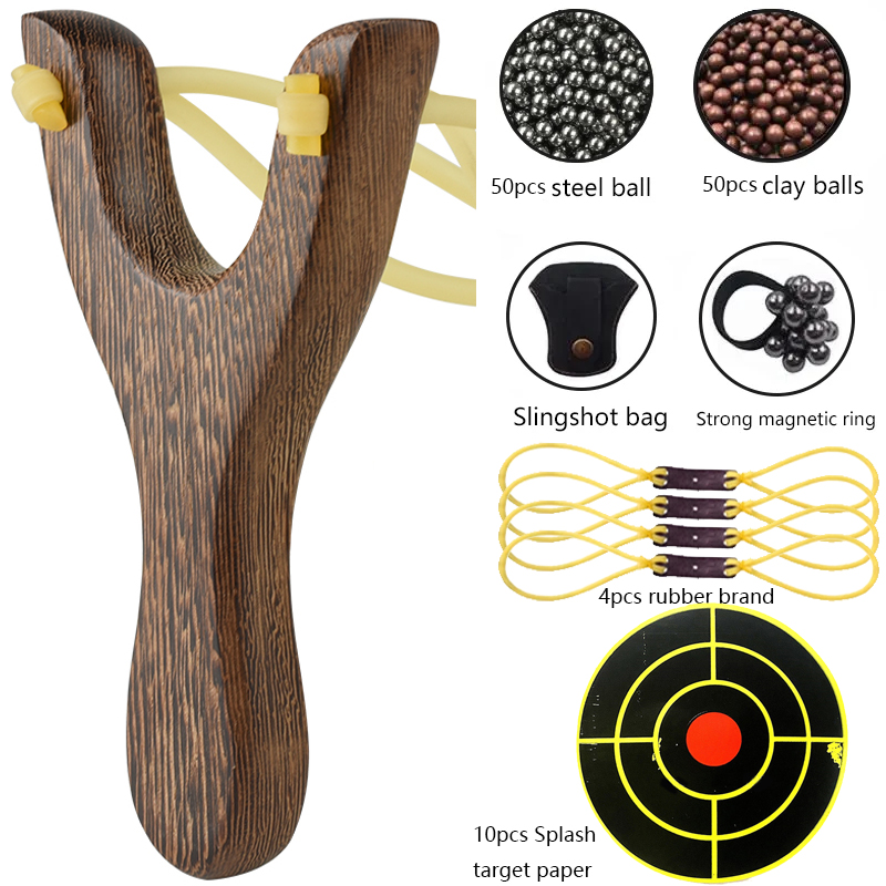 Outdoor Hunting Launcher - Geleneksel ahşap sapanların açık çekim oyuncak