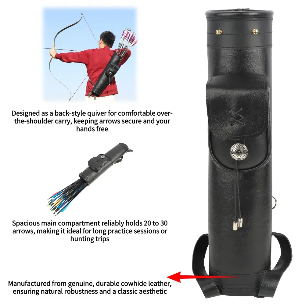 Sığır derisi okçuluk ok kılıfı - Quiver Arrow Back incelemesi ve fiyatı