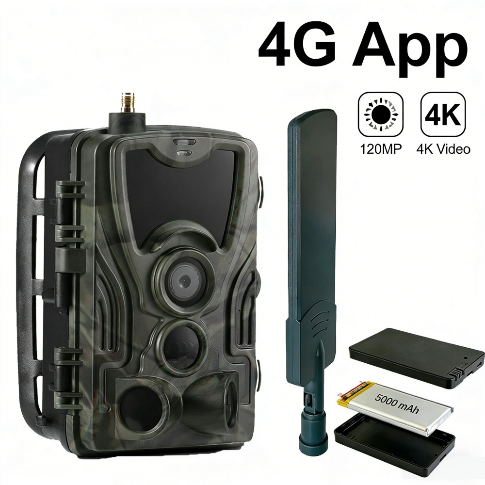 4G 4K 120MP Canlı Video 5000mA - Outdoor Hunting Video Camera incelemesi ve fiyatı