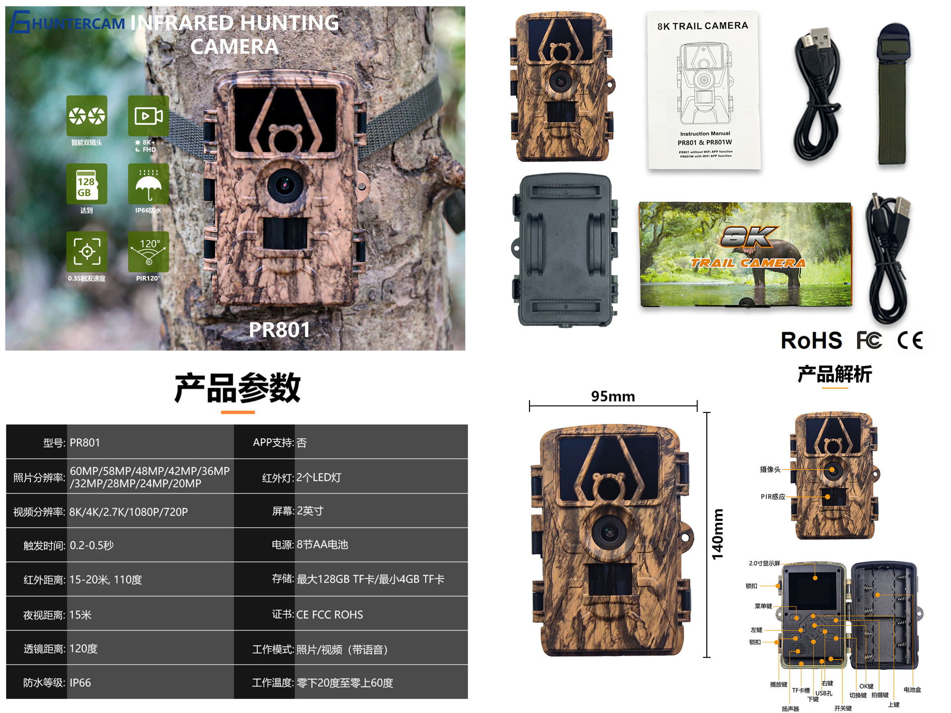 PR801W Ultra Net 8K Video 60MP - Outdoor Hunting Videos incelemesi ve fiyatı